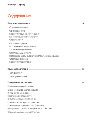 Программа обучения Программа обучения